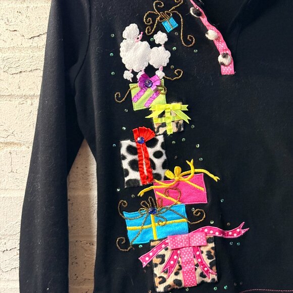 Berek The Collective Works by Takako Sakon Vintage Christmas Poodle Gift Stack - Picture 2 of 12